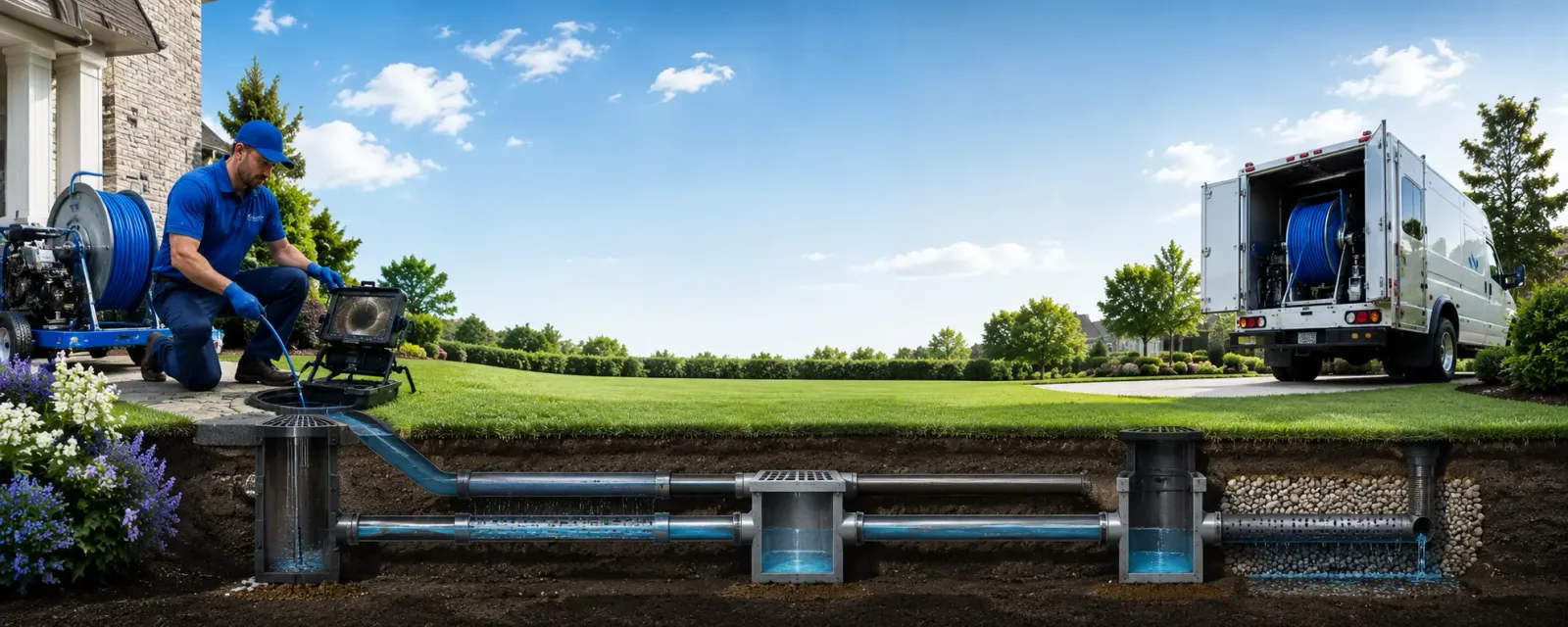 Outdoor drain cleaning information for Dante, SD